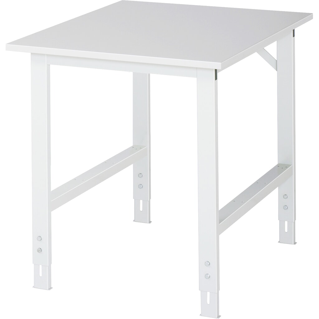 RAU Table pour poste de travail réglable en hauteur série TOM, HxlxP 760-1 080 x 750 x 1 000 mm, plan de travail EGB mélaminé Illustration du produit: RAU Table pour poste de travail réglable en hauteur série TOM, HxlxP 760-1 080 x 750 x 1 000 mm, plan de travail EGB mélaminé