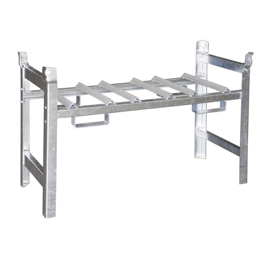 Rayonnage à fûts Bauer® FR-3, galvanisé à chaud Illustration du produit: Rayonnage à fûts Bauer® FR-3, galvanisé à chaud