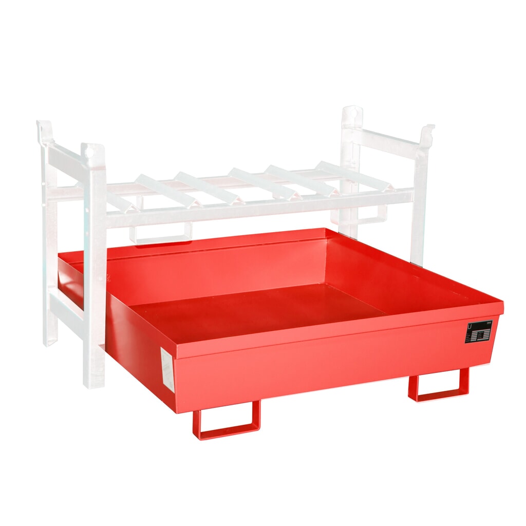 Illustration du produit: Bauer® rayonnage à fûts, bac de rétention FRA-3 peint, rouge feu