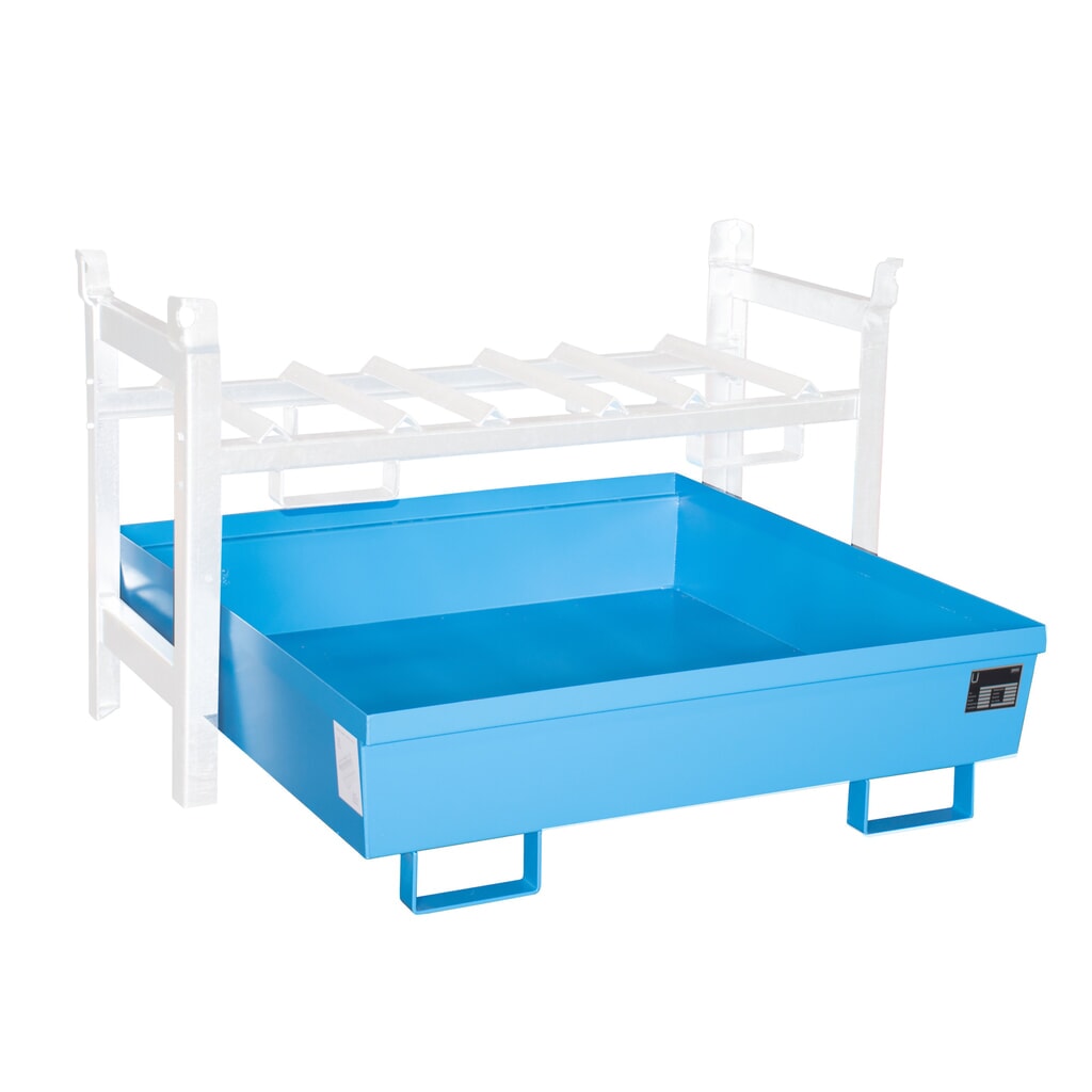 Bauer® rayonnage à fûts, bac de rétention FRA-3 peint, bleu clair Illustration du produit: Bauer® rayonnage à fûts, bac de rétention FRA-3 peint, bleu clair