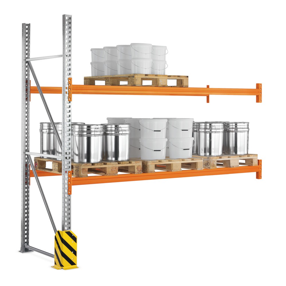 Illustration du produit: Rayonnage à palettes META MULTIPAL, travée auxiliaire, charge par travée 4 420 kg, H x l x P 2 700 x 1 825 x 1 100 mm