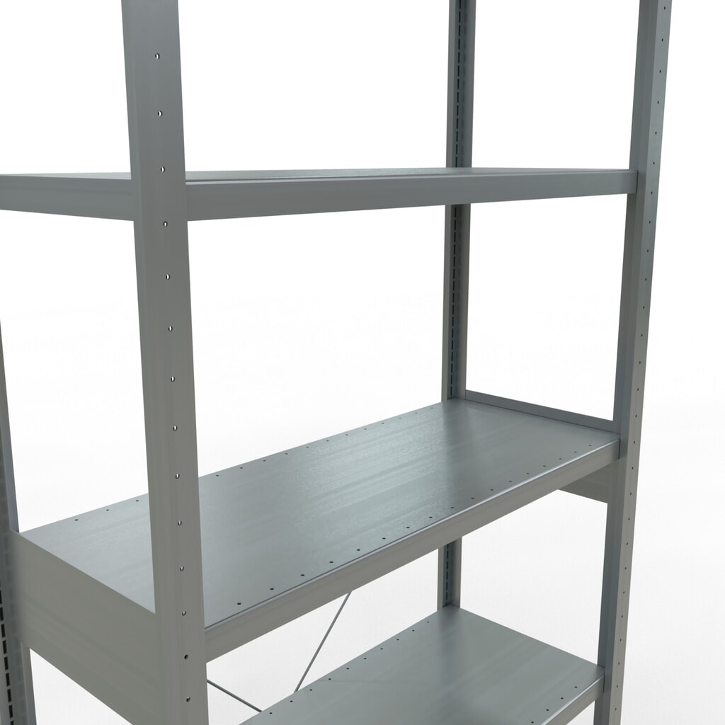 N° de l'image du produit 5 : SCHULTE Rayonnage à tablettes galvanisé, charge par tablette 330 kg, HxlxP 2 500 x 1 060 x 436 mm