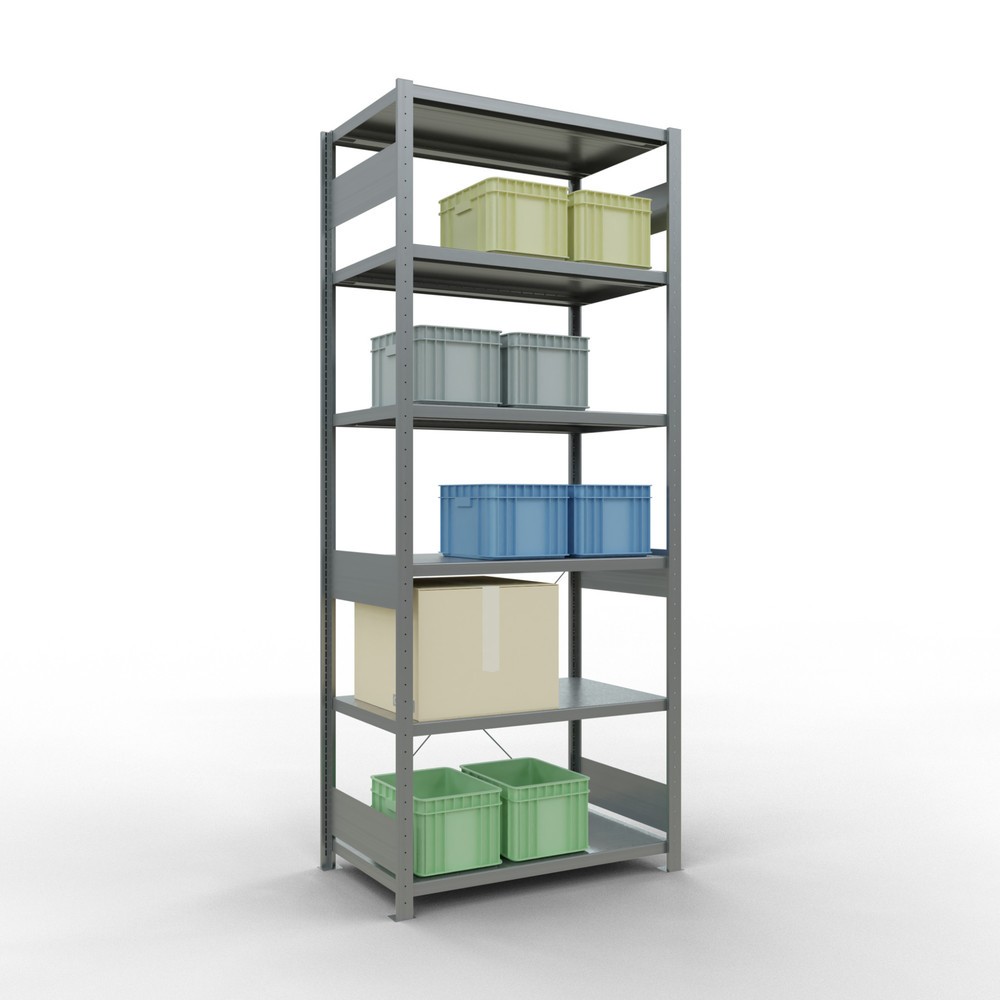 Numéro de l'image du produit 3: SCHULTE Rayonnage à tablettes galvanisé, charge par tablette 330 kg, HxlxP 2 500 x 1 060 x 636 mm