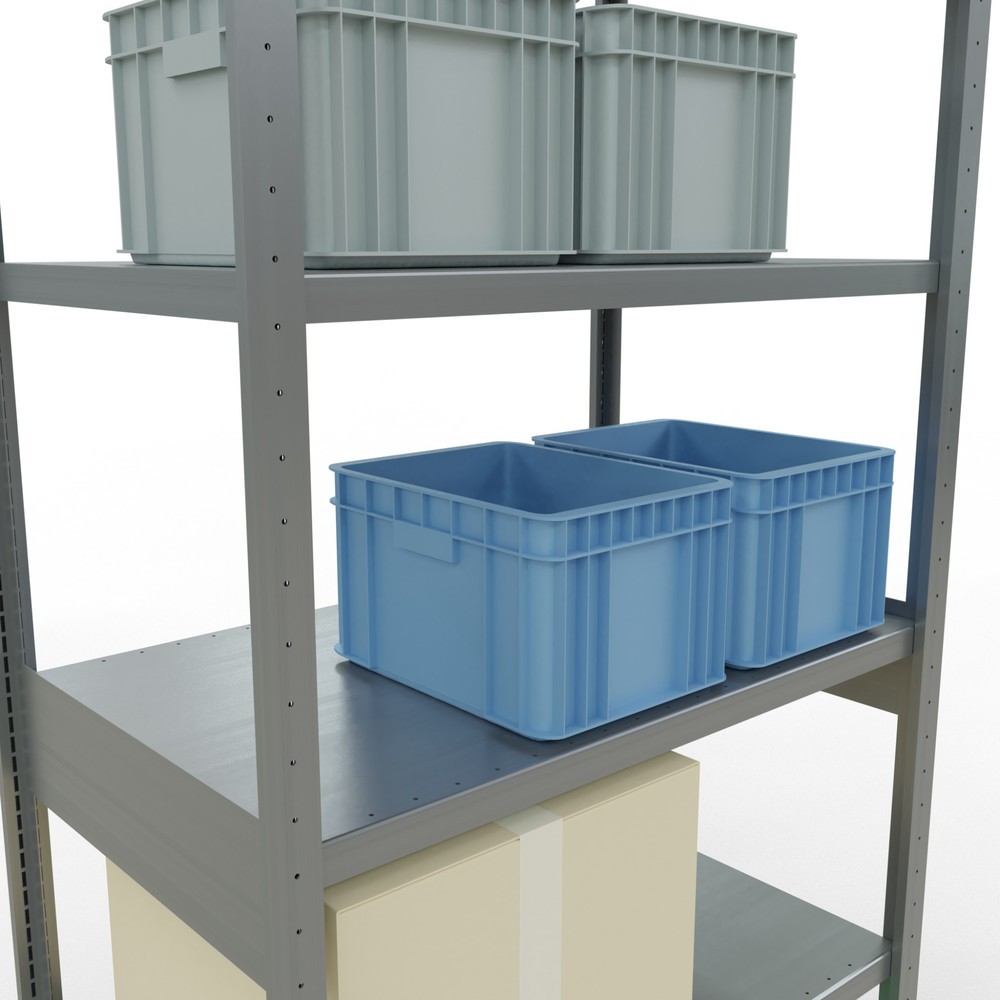 Numéro de l'image du produit 4: SCHULTE Rayonnage à tablettes galvanisé, charge par tablette 330 kg, HxlxP 2 500 x 1 060 x 636 mm