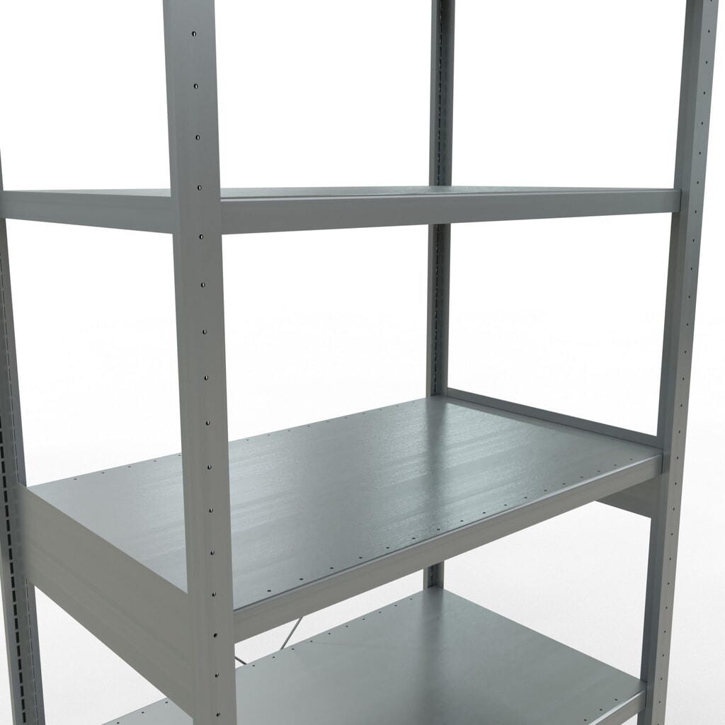 SCHULTE Rayonnage à tablettes galvanisé, charge par tablette 330 kg, HxlxP 2 500 x 1 060 x 636 mm N° de l'image du produit 5 : SCHULTE Rayonnage à tablettes galvanisé, charge par tablette 330 kg, HxlxP 2 500 x 1 060 x 636 mm