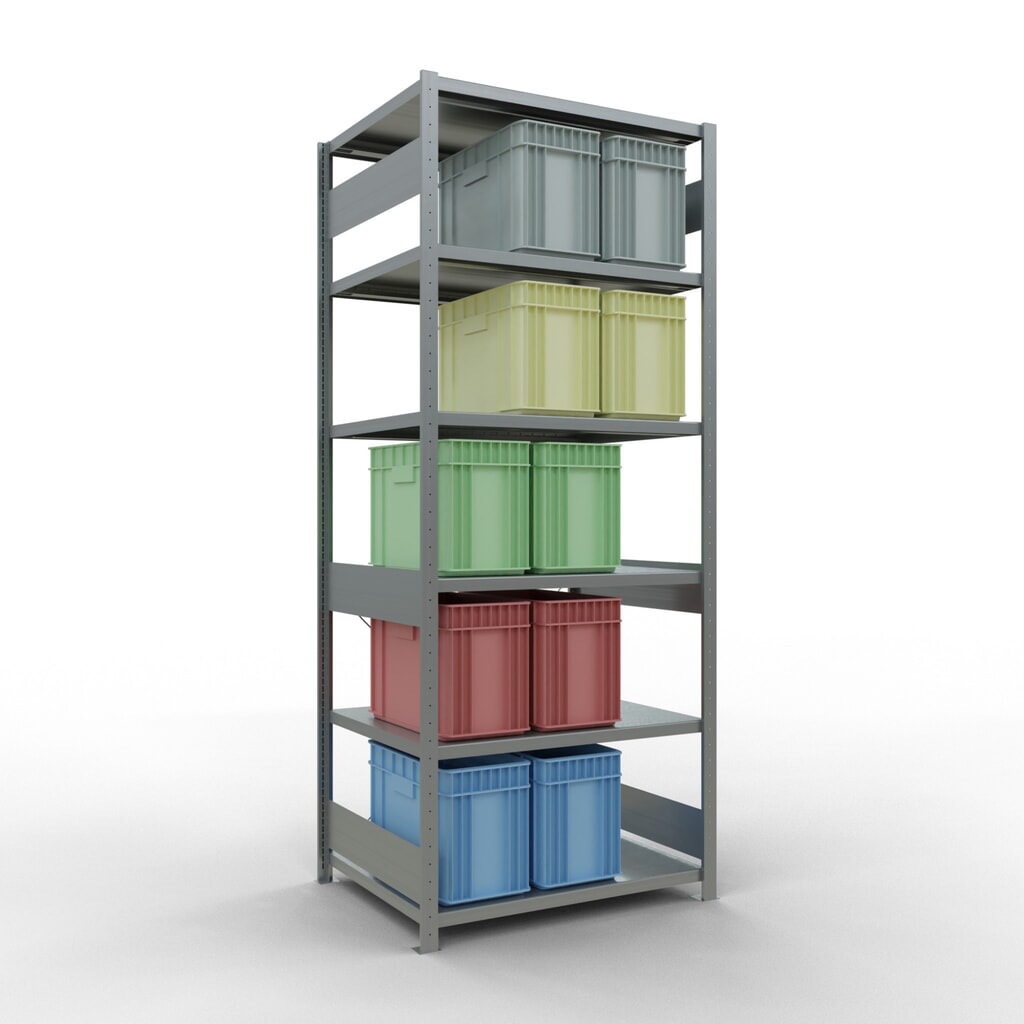 N° de l'image du produit 3 : SCHULTE Rayonnage à tablettes galvanisé, charge par tablette 330 kg, HxlxP 2 500 x 1 060 x 836 mm