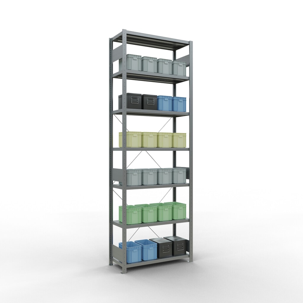N° de l'image du produit 3 : SCHULTE Rayonnage à tablettes galvanisé, charge par tablette 330 kg, HxlxP 3 000 x 1 060 x 436 mm