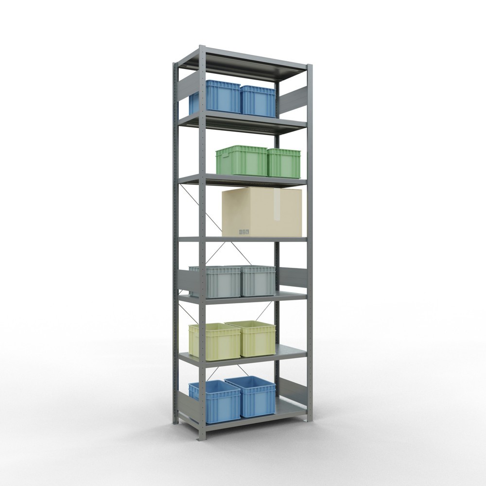 Numéro de l'image du produit 3: SCHULTE Rayonnage à tablettes galvanisé, charge par tablette 330 kg, HxlxP 3 000 x 1 060 x 536 mm