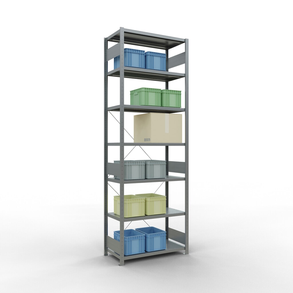 N° de l'image du produit 3 : SCHULTE Rayonnage à tablettes galvanisé, charge par tablette 330 kg, HxlxP 3 000 x 1 060 x 536 mm