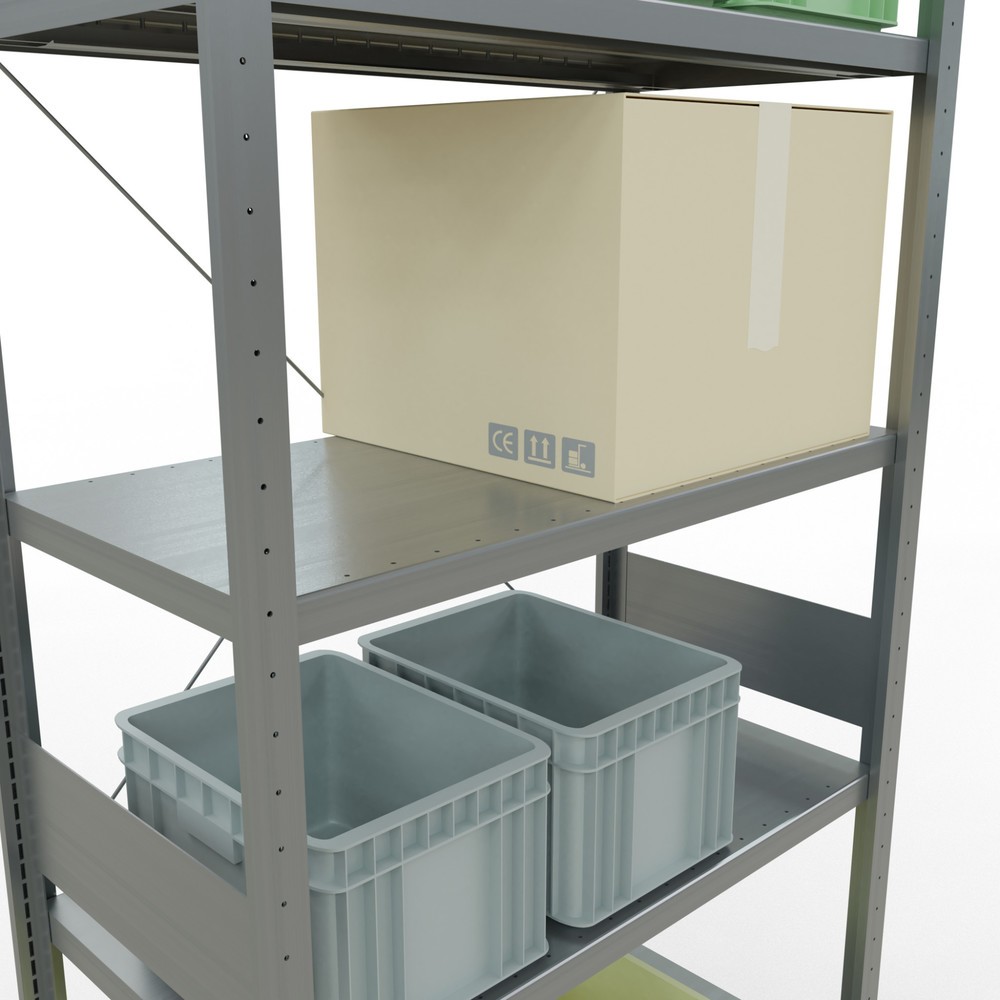 Numéro de l'image du produit 4: SCHULTE Rayonnage à tablettes galvanisé, charge par tablette 330 kg, HxlxP 3 000 x 1 060 x 536 mm