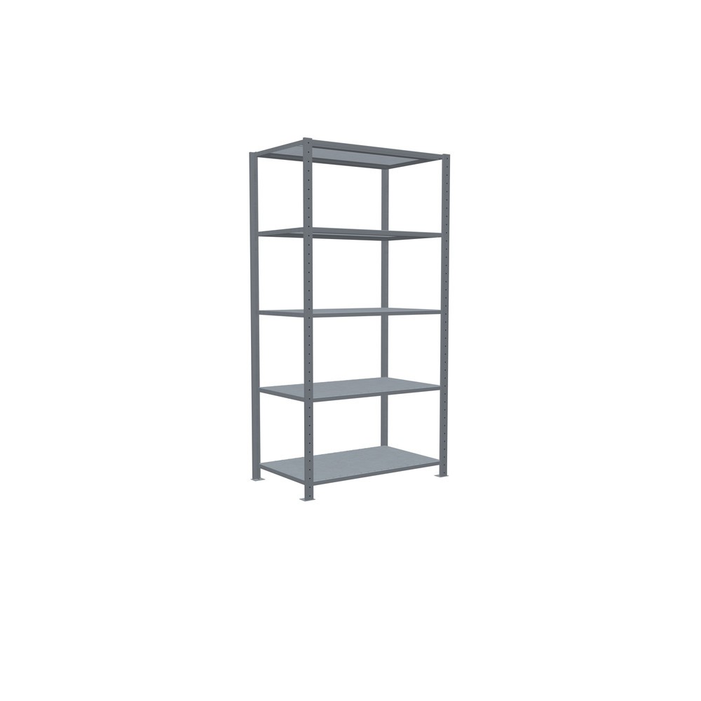 Numéro de l'image du produit 2: SCHULTE Rayonnage à tablettes galvanisé avec 5 tablettes en tôle d’acier, charge par tablette 330 kg, HxlxP 2 000 x 1 060 x 636 mm