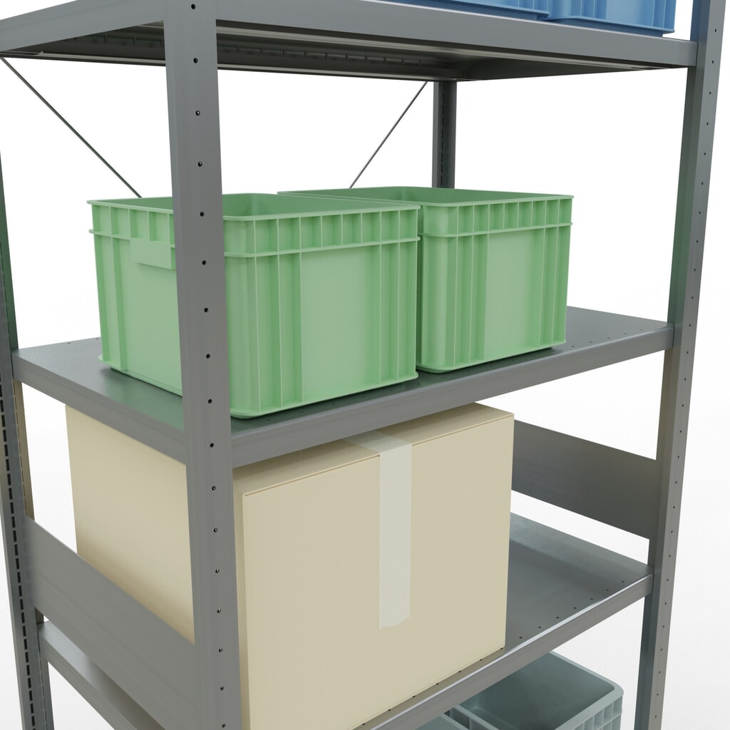N° de l'image du produit 4 : SCHULTE Rayonnage à tablettes galvanisé, charge par tablette 330 kg, HxlxP 3 000 x 1 060 x 636 mm