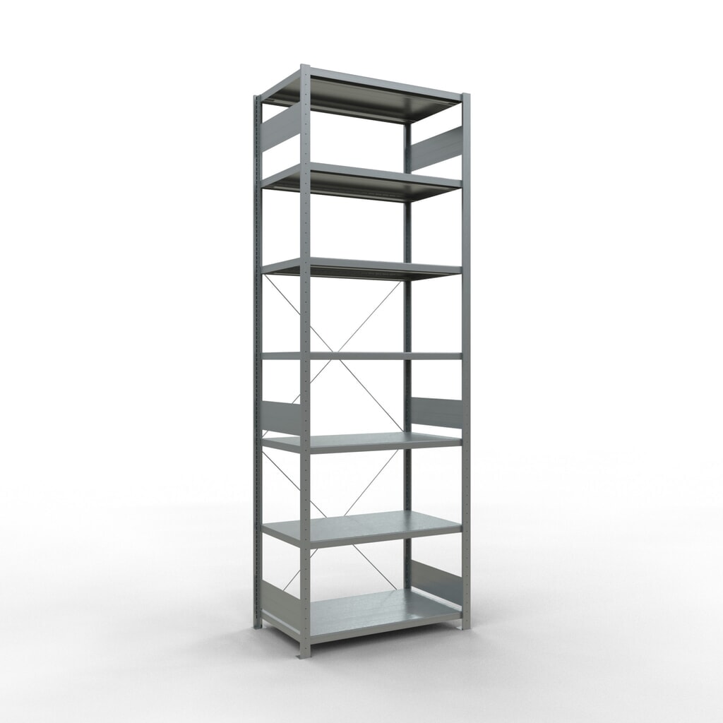 Illustration du produit: SCHULTE Rayonnage à tablettes galvanisé, charge par tablette 330 kg, HxlxP 3 000 x 1 060 x 636 mm