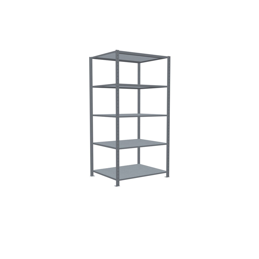 Numéro de l'image du produit 2: SCHULTE Rayonnage à tablettes galvanisé avec 5 tablettes en tôle d’acier, charge par tablette 330 kg, HxlxP 2 000 x 1 060 x 836 mm