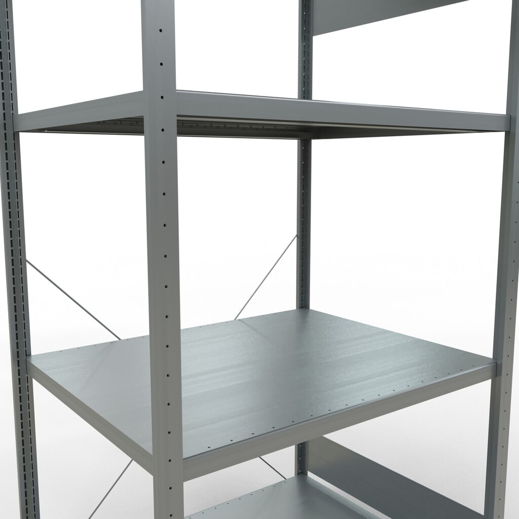 SCHULTE Rayonnage à tablettes galvanisé avec 5 tablettes en tôle d’acier, charge par tablette 330 kg, HxlxP 2 000 x 1 060 x 836 mm N° de l'image du produit 5 : SCHULTE Rayonnage à tablettes galvanisé avec 5 tablettes en tôle d’acier, charge par tablette 330 kg, HxlxP 2 000 x 1 060 x 836 mm
