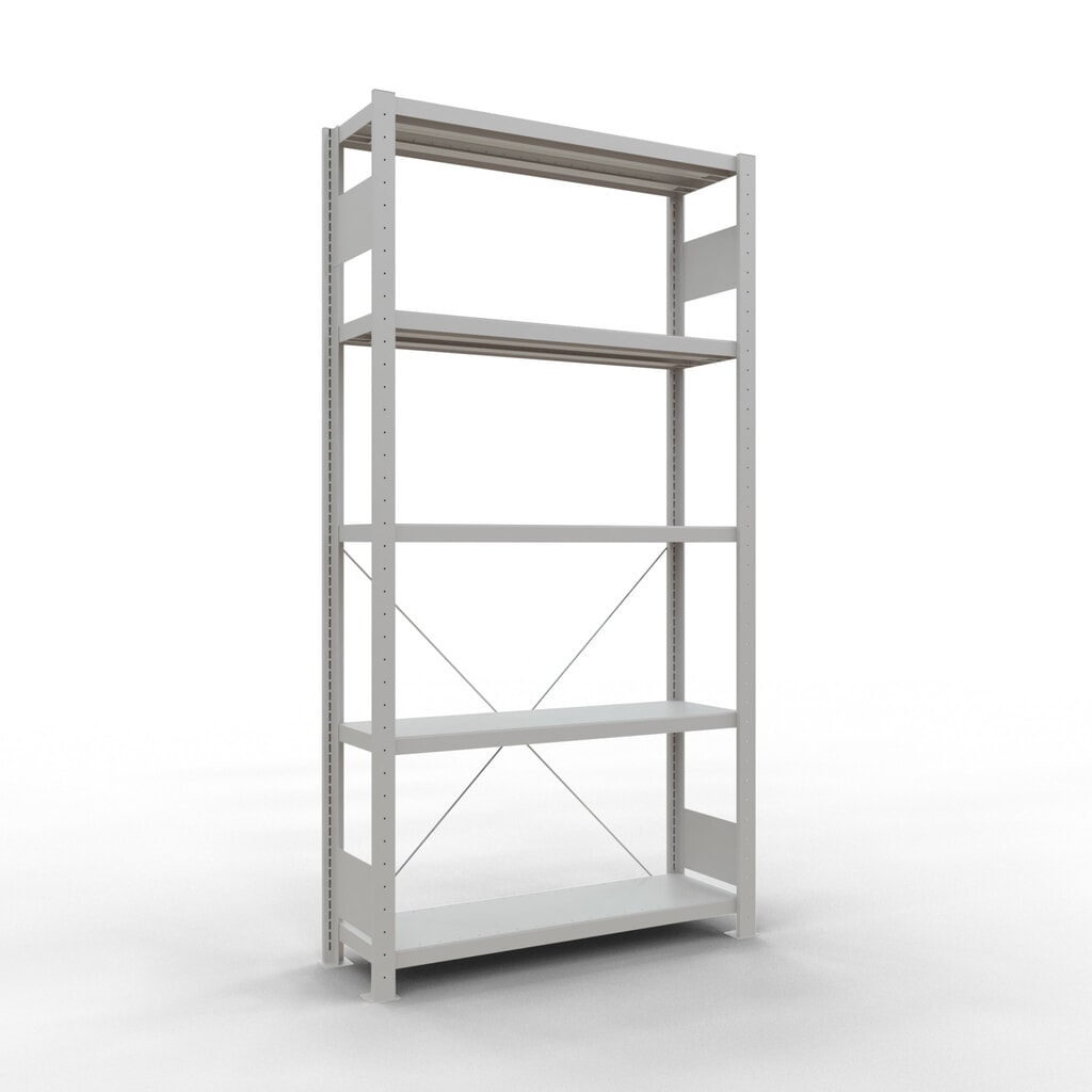 SCHULTE Rayonnage à tablettes gris clair avec 5 tablettes en tôle d’acier, charge par tablette 330 kg, HxlxP 2 000 x 1 060 x 336 mm Illustration du produit: SCHULTE Rayonnage à tablettes gris clair avec 5 tablettes en tôle d’acier, charge par tablette 330 kg, HxlxP 2 000 x 1 060 x 336 mm