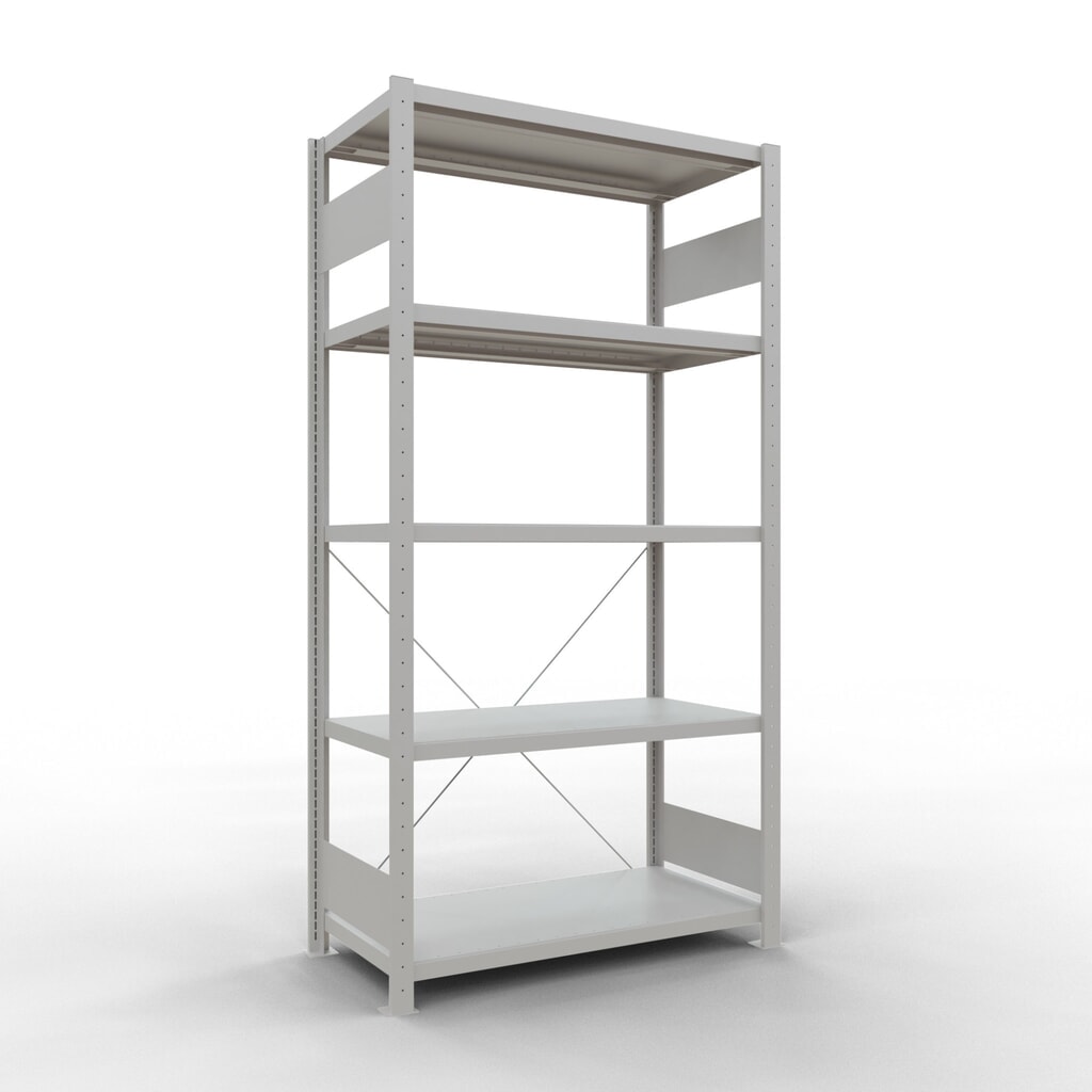 SCHULTE Rayonnage à tablettes gris clair avec 5 tablettes en tôle d’acier, charge par tablette 330 kg, HxlxP 2 000 x 1 060 x 536 mm Illustration du produit: SCHULTE Rayonnage à tablettes gris clair avec 5 tablettes en tôle d’acier, charge par tablette 330 kg, HxlxP 2 000 x 1 060 x 536 mm