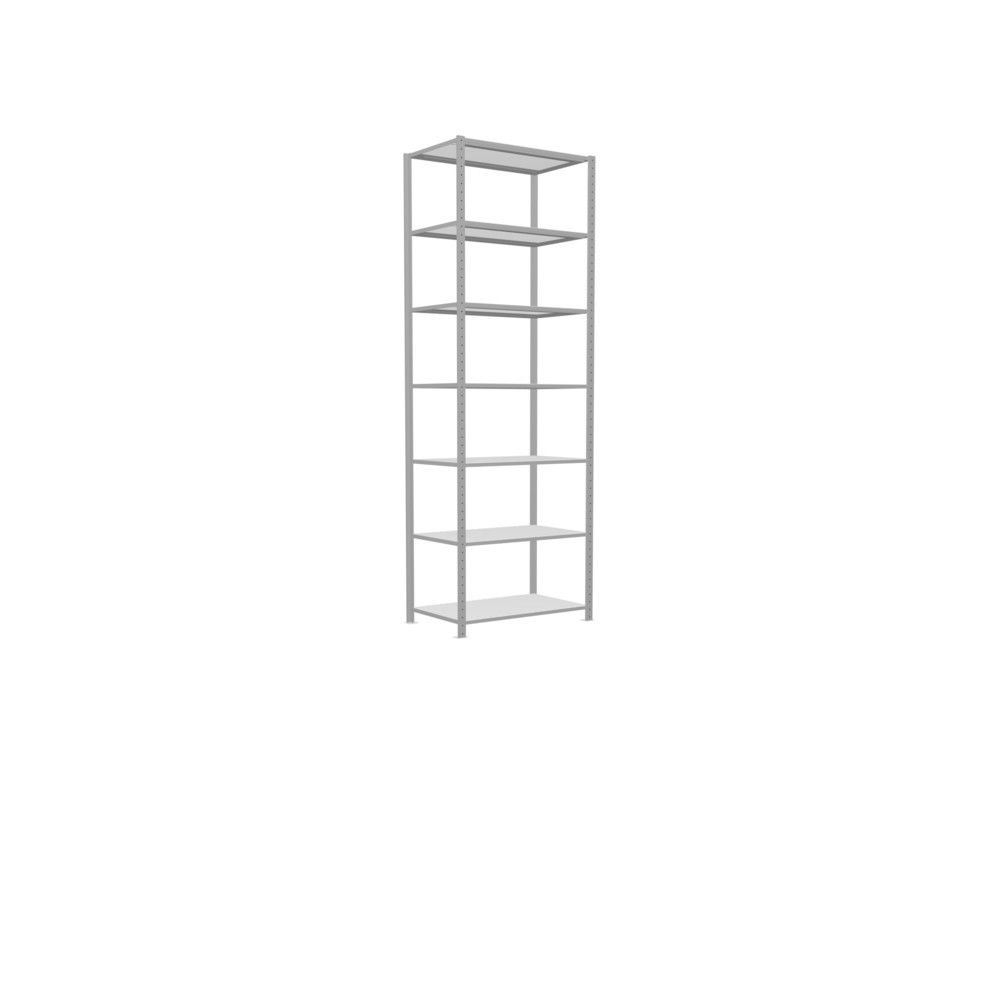 N° de l'image du produit 2 : SCHULTE Rayonnage à tablettes gris clair, charge par tablette 330 kg, HxlxP 3 000 x 1 060 x 636 mm