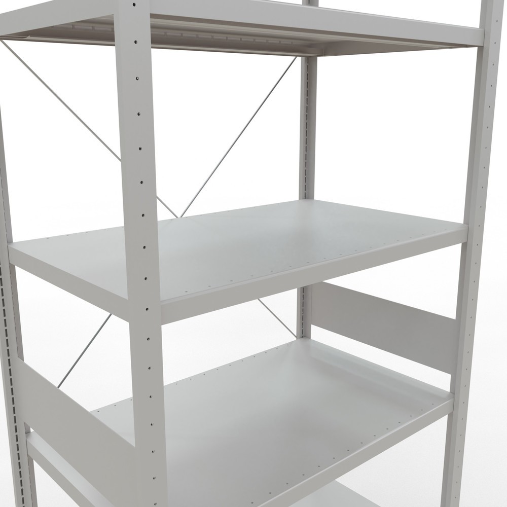 N° de l'image du produit 5 : SCHULTE Rayonnage à tablettes gris clair, charge par tablette 330 kg, HxlxP 3 000 x 1 060 x 636 mm