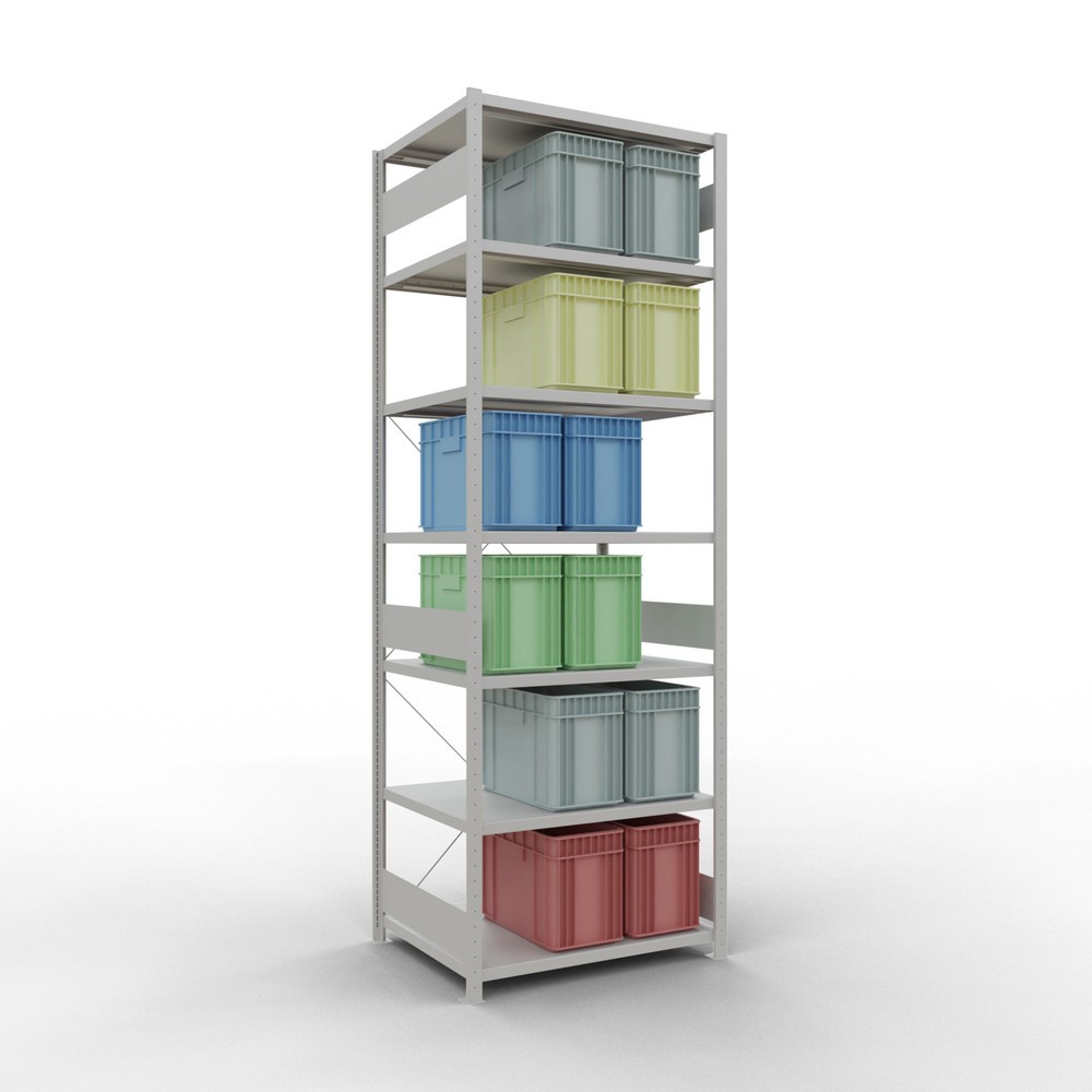 Numéro de l'image du produit 3: SCHULTE Rayonnage à tablettes gris clair, charge par tablette 330 kg, HxlxP 3 000 x 1 060 x 836 mm