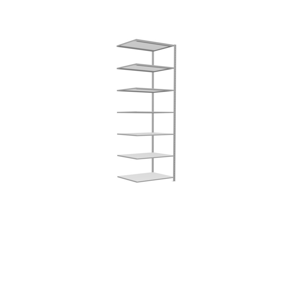 Numéro de l'image du produit 2: Rayonnage à tablettes SCHULTE, système à emboîter, travée auxiliaire, charge par tablette 330 kg, gris clair, H x l x P 3 000 x 1 000 x 800 mm