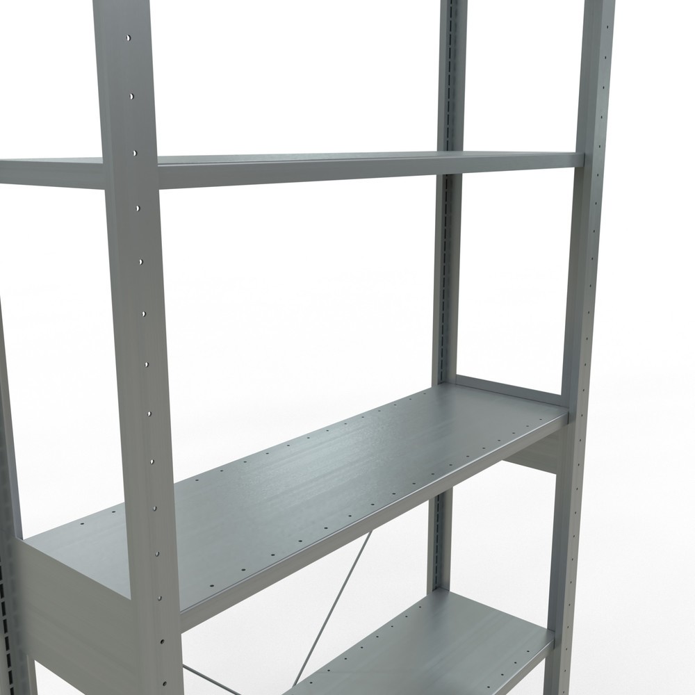 Numéro de l'image du produit 2: SCHULTE Rayonnage à tablettes galvanisé, charge par tablette 150 kg, HxlxP 2 500 x 1 060 x 336 mm