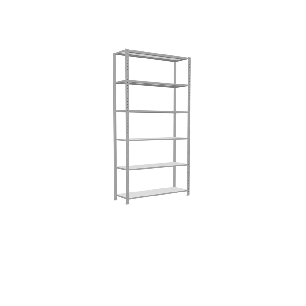 Numéro de l'image du produit 2: SCHULTE Rayonnage à tablettes gris clair, charge par tablette 150 kg, HxlxP 2 500 x 1 360 x 436 mm
