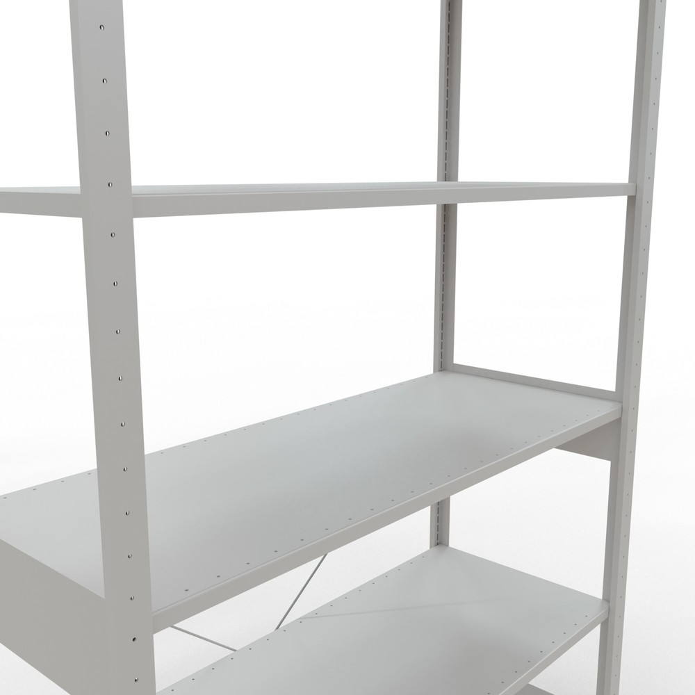Numéro de l'image du produit 5: SCHULTE Rayonnage à tablettes gris clair, charge par tablette 150 kg, HxlxP 2 500 x 1 360 x 536 mm