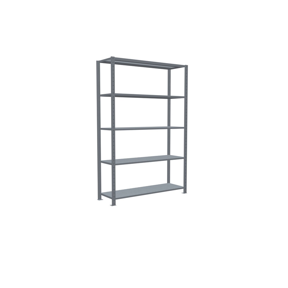 Numéro de l'image du produit 2: SCHULTE Rayonnage à tablettes galvanisé avec 5 tablettes en tôle d’acier, charge par tablette 150 kg, HxlxP 2 000 x 1 360 x 436 mm
