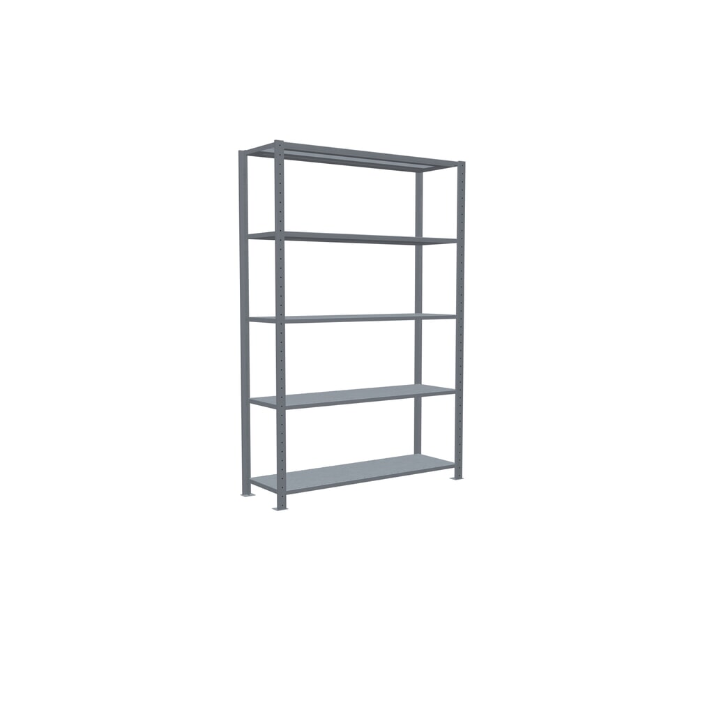 SCHULTE Rayonnage à tablettes galvanisé avec 5 tablettes en tôle d’acier, charge par tablette 150 kg, HxlxP 2 000 x 1 360 x 436 mm N° de l'image du produit 2 : SCHULTE Rayonnage à tablettes galvanisé avec 5 tablettes en tôle d’acier, charge par tablette 150 kg, HxlxP 2 000 x 1 360 x 436 mm
