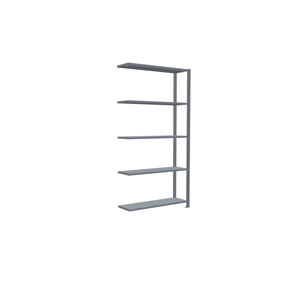 N° de l'image du produit 5 : Rayonnage à tablettes SCHULTE, système enfichable, travée auxiliaire, CT 150 kg, galvanisé, H x l x P 2 000 x 1 000 x 300 mm