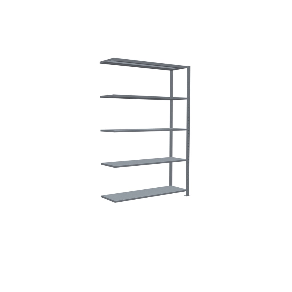 N° de l'image du produit 2 : Rayonnage à tablettes SCHULTE, système enfichable, travée auxiliaire, CT 150 kg, galvanisé, H x l x P 2 000 x 1 300 x 400 mm