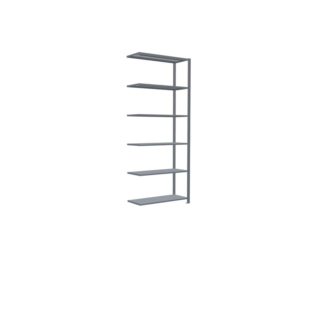 N° de l'image du produit 2 : Rayonnage à tablettes SCHULTE, système enfichable, travée auxiliaire, CT 150 kg, galvanisé, H x l x P 2 500 x 1 000 x 400 mm
