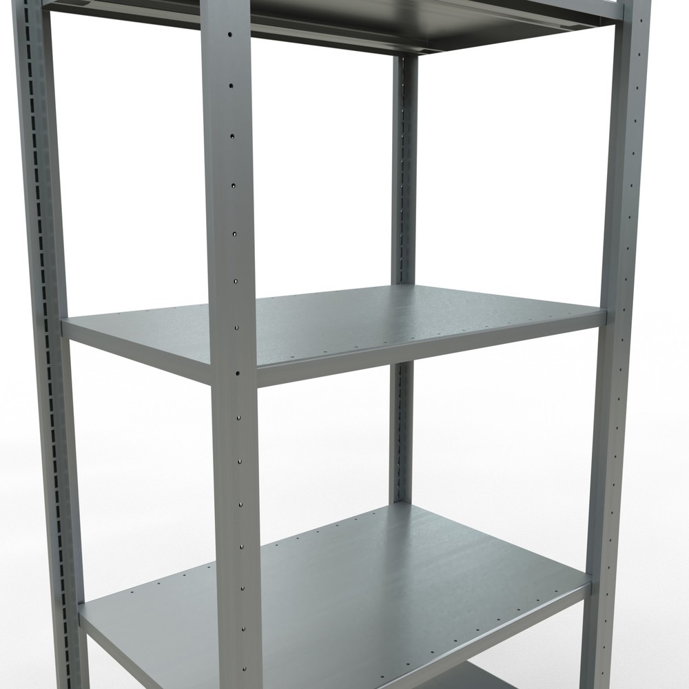 Numéro de l'image du produit 4: SCHULTE Rayonnage à tablettes galvanisé avec 5 tablettes en tôle d’acier, charge par tablette 150 kg, HxlxP 2 000 x 810 x 536 mm