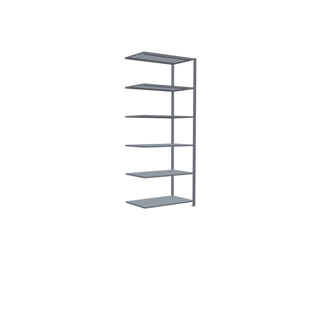 N° de l'image du produit 2 : Rayonnage à tablettes SCHULTE, système à emboîter, travée auxiliaire, charge par tablette 330 kg, galvanisé, H x l x P 2 500 x 1 000 x 600 mm