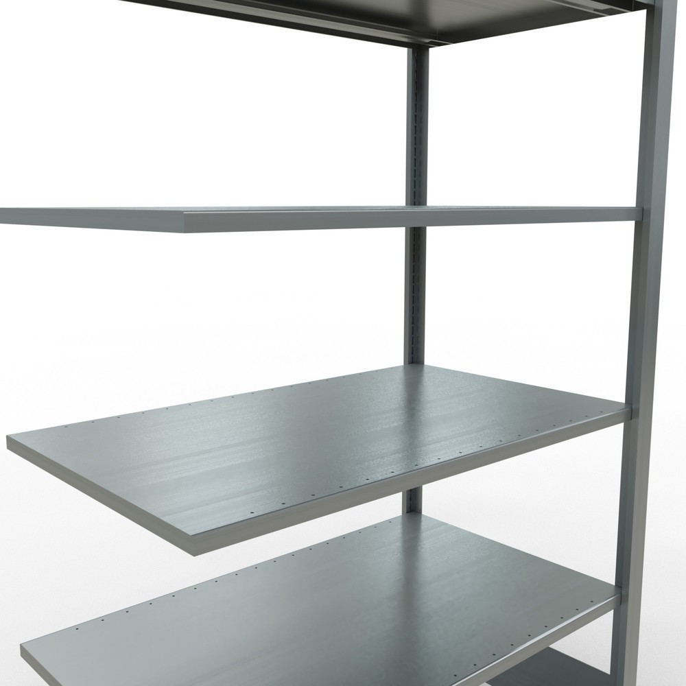 Numéro de l'image du produit 5: Rayonnage de bureau SCHULTE travée auxiliaire, utilisable des deux côtés, sans butées centrales, CT 150 kg, HxlxP 2 000 x 1 000 x 600 mm