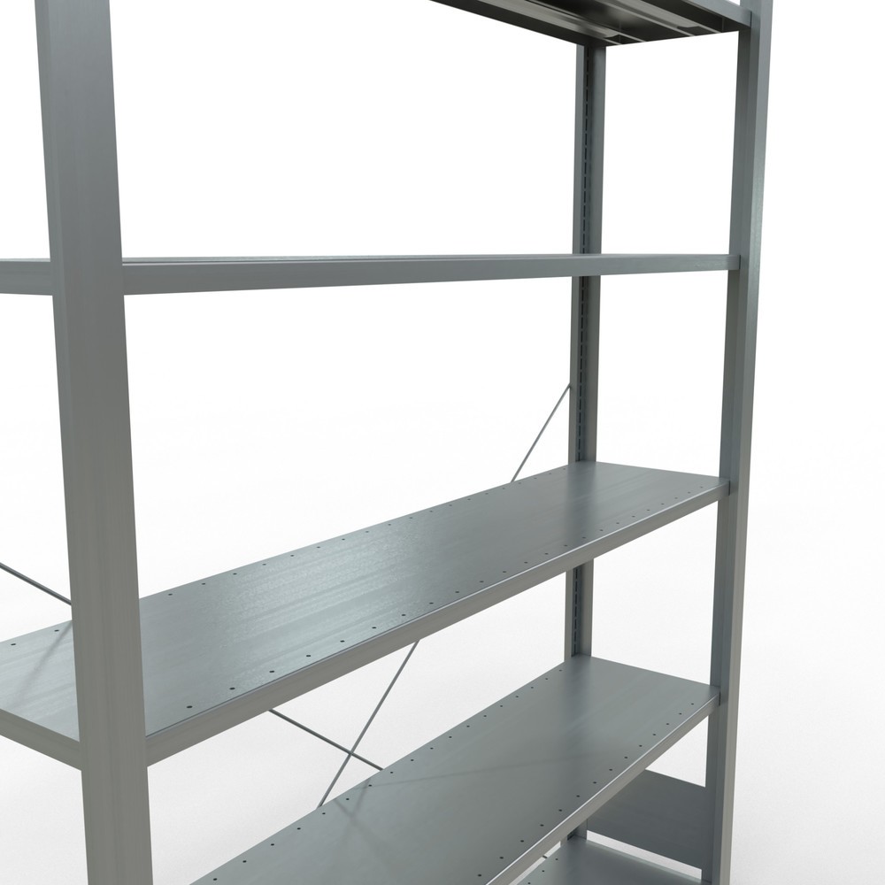 Numéro de l'image du produit 4: Rayonnage de bureau SCHULTE travée de base, utilisable d’un seul côté, sans barres de butée, CT 85 kg, HxlxP 2 000 x 1 300 x 300 mm