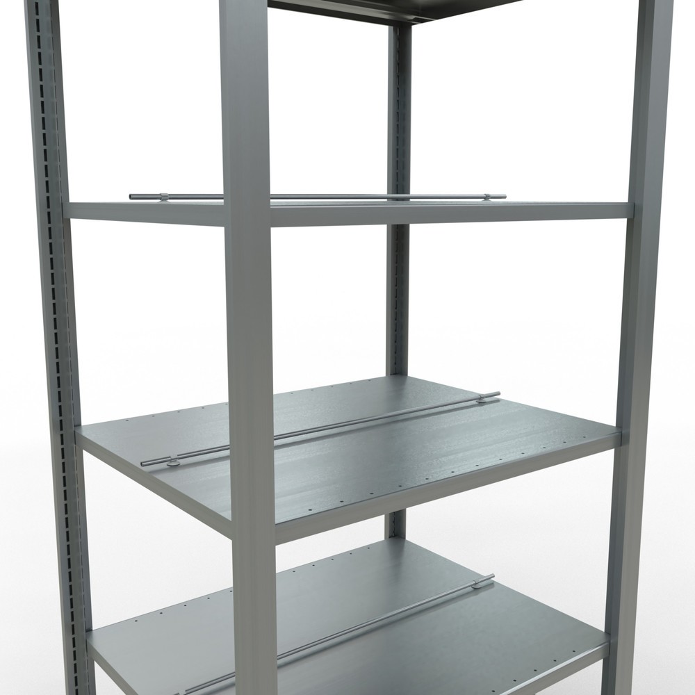 Numéro de l'image du produit 5: Rayonnage de bureau SCHULTE travée de base, utilisable des deux côtés, avec butées centrales, CT 150 kg, HxlxP 2 000 x 750 x 600 mm