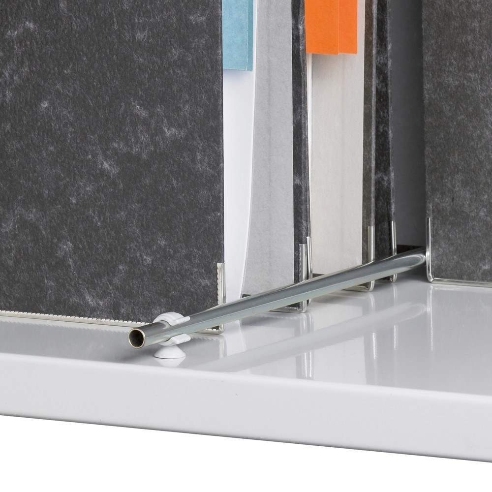 Numéro de l'image du produit 3: Rayonnage de bureau SCHULTE travée de base, utilisable des deux côtés, avec butées centrales, CT 150 kg, HxlxP 2 500 x 750 x 600 mm