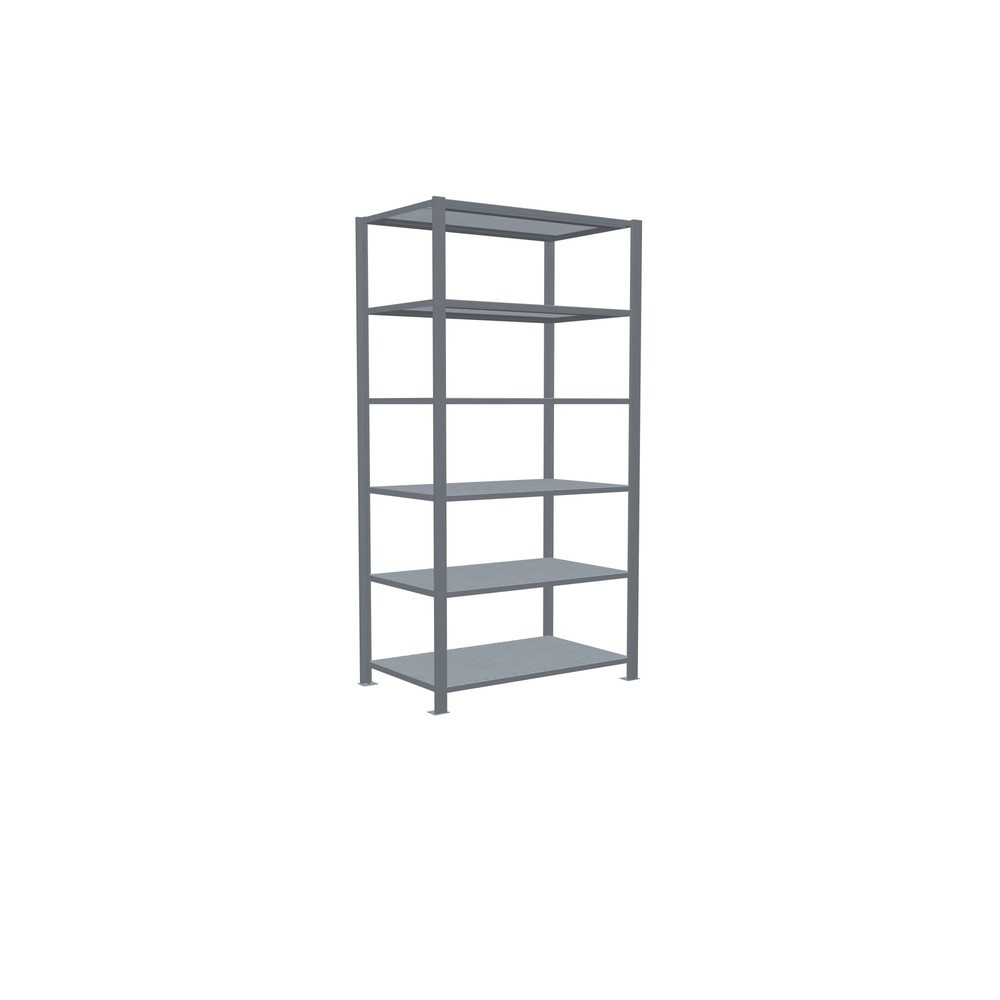 Numéro de l'image du produit 2: Rayonnage de bureau SCHULTE travée de base, utilisable des deux côtés, sans butées centrales, CT 150 kg, HxlxP 2 000 x 1 000 x 600 mm