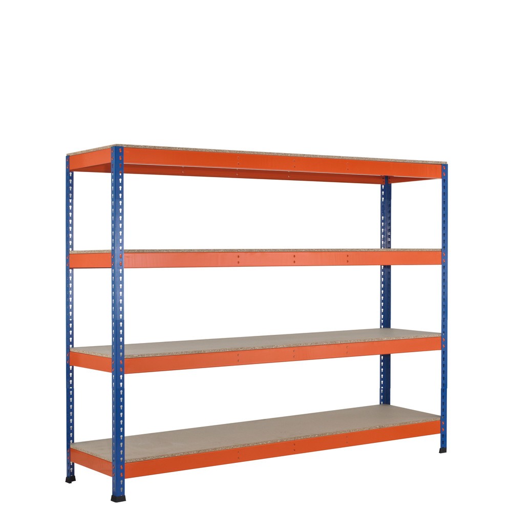 Numéro de l'image du produit 1: Rayonnage grande portée SCHULTE, avec panneaux agglomérés, module de base, H x l x P 1 981 x 2 450 x 621 mm
