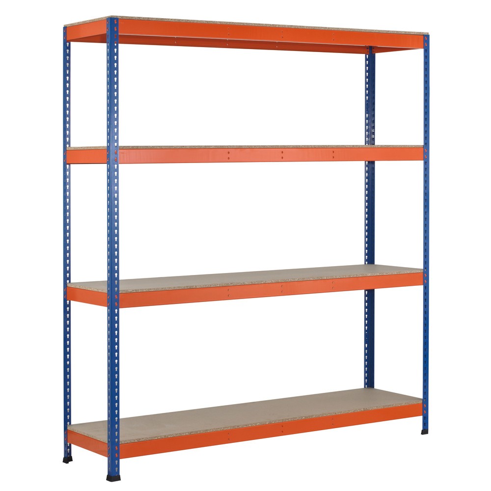 Numéro de l'image du produit 1: Rayonnage grande portée SCHULTE, avec panneaux agglomérés, module de base, H x l x P 3 048 x 2 450 x 926 mm