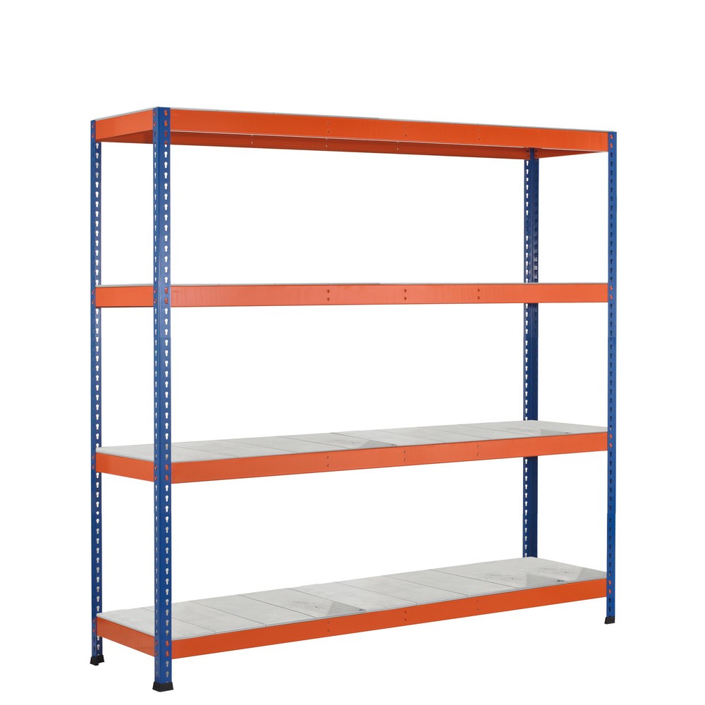 Numéro de l'image du produit 1: Rayonnage grande portée SCHULTE, avec panneaux en acier, module de base, H x l x P 2 438 x 1 536 x 621 mm