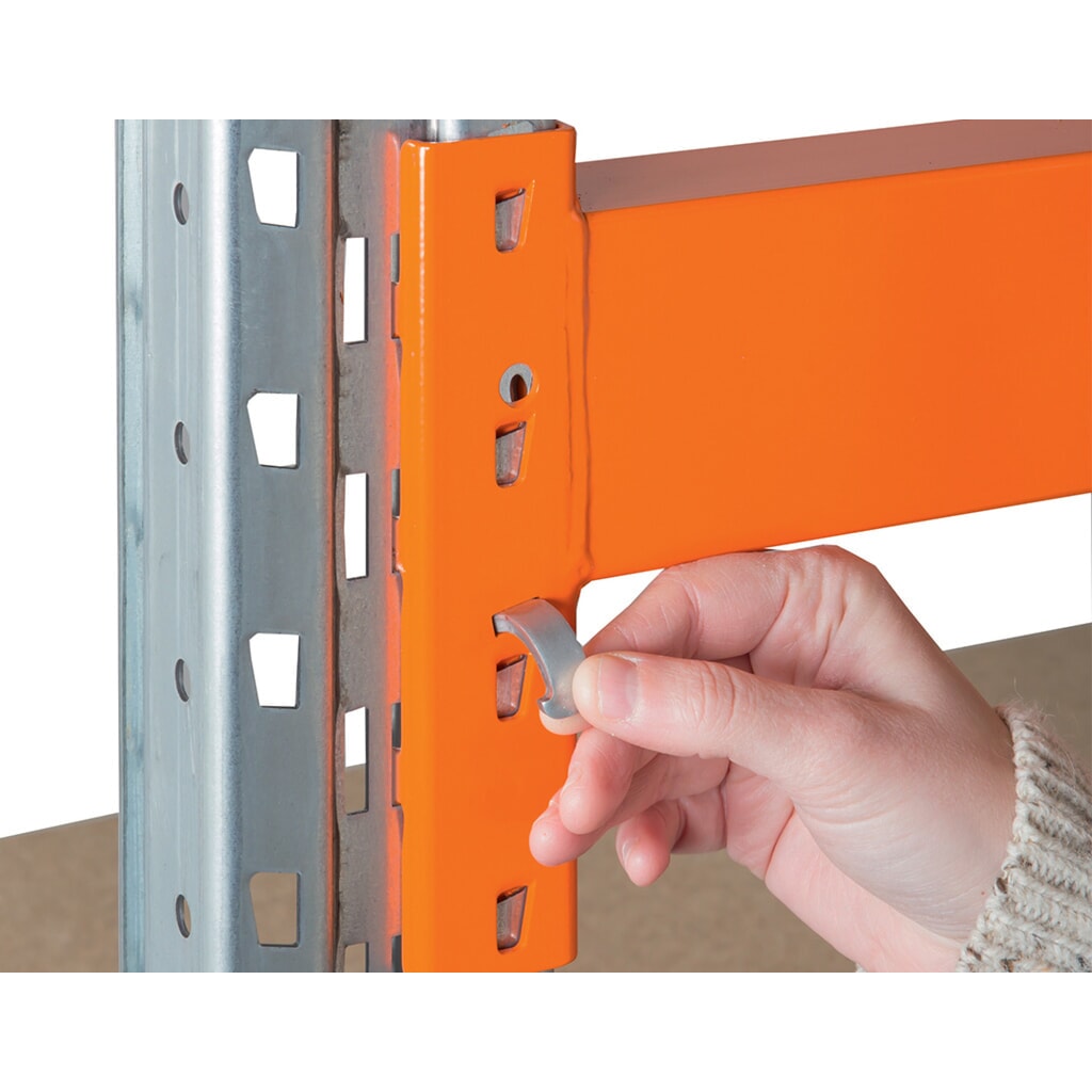 N° de l'image du produit 6 : Rayonnage hybride ManOrga, rayonnage grande portée et à palettes, module de base, HxlxP 4 500 x 1 825 x 1 100 mm