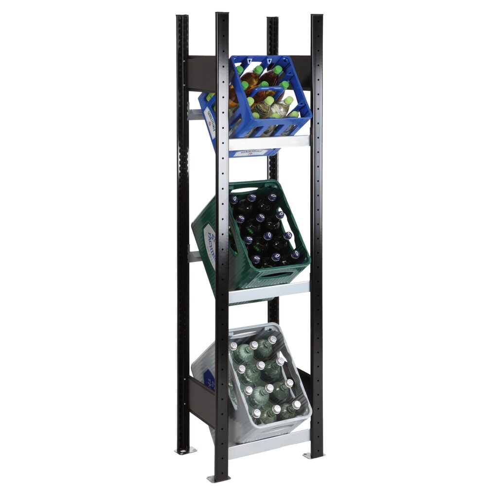 Rayonnage pour cagettes à boissons SCHULTE, Hxl 1 800 x 400 mm Illustration du produit: Rayonnage pour cagettes à boissons SCHULTE, Hxl 1 800 x 400 mm
