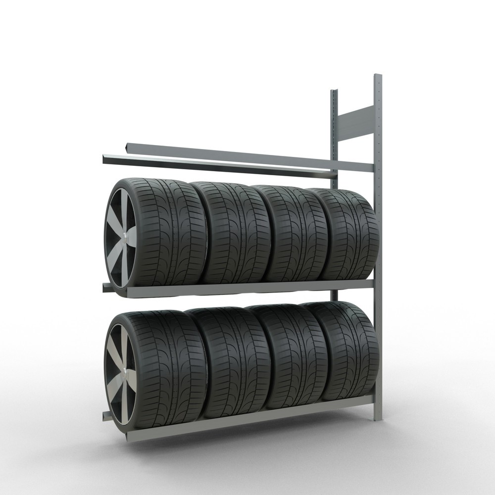 Numéro de l'image du produit 2: Rayonnage pour pneus SCHULTE, travée auxiliaire, HxlxP 2 000 x 1 500 x 400 mm