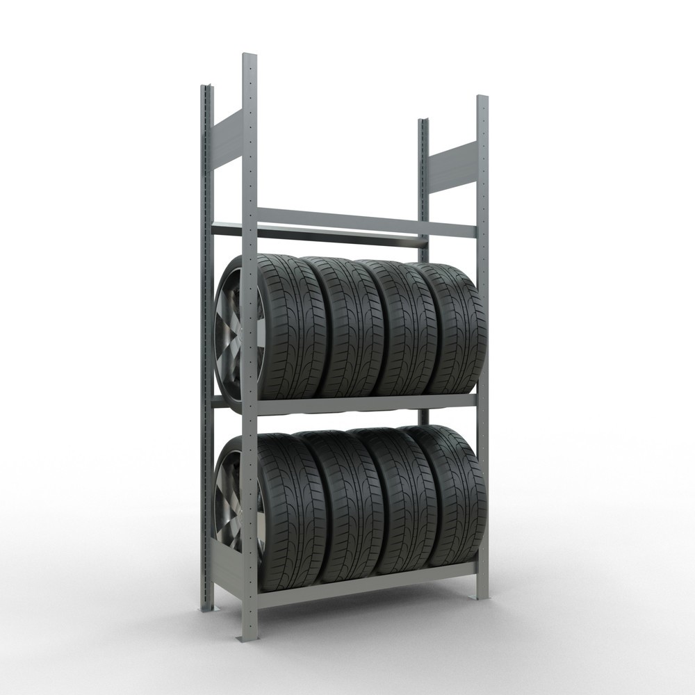 Numéro de l'image du produit 2: Rayonnage pour pneus SCHULTE, travée de base, HxlxP 2 000 x 1 000 x 400 mm