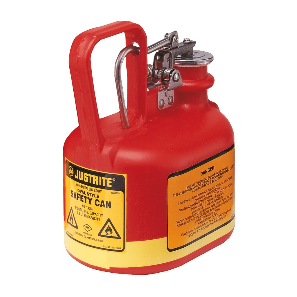 Numéro de l'image du produit 1: Récipient de sécurité Justrite en PEHD type I, rouge, 2 litres