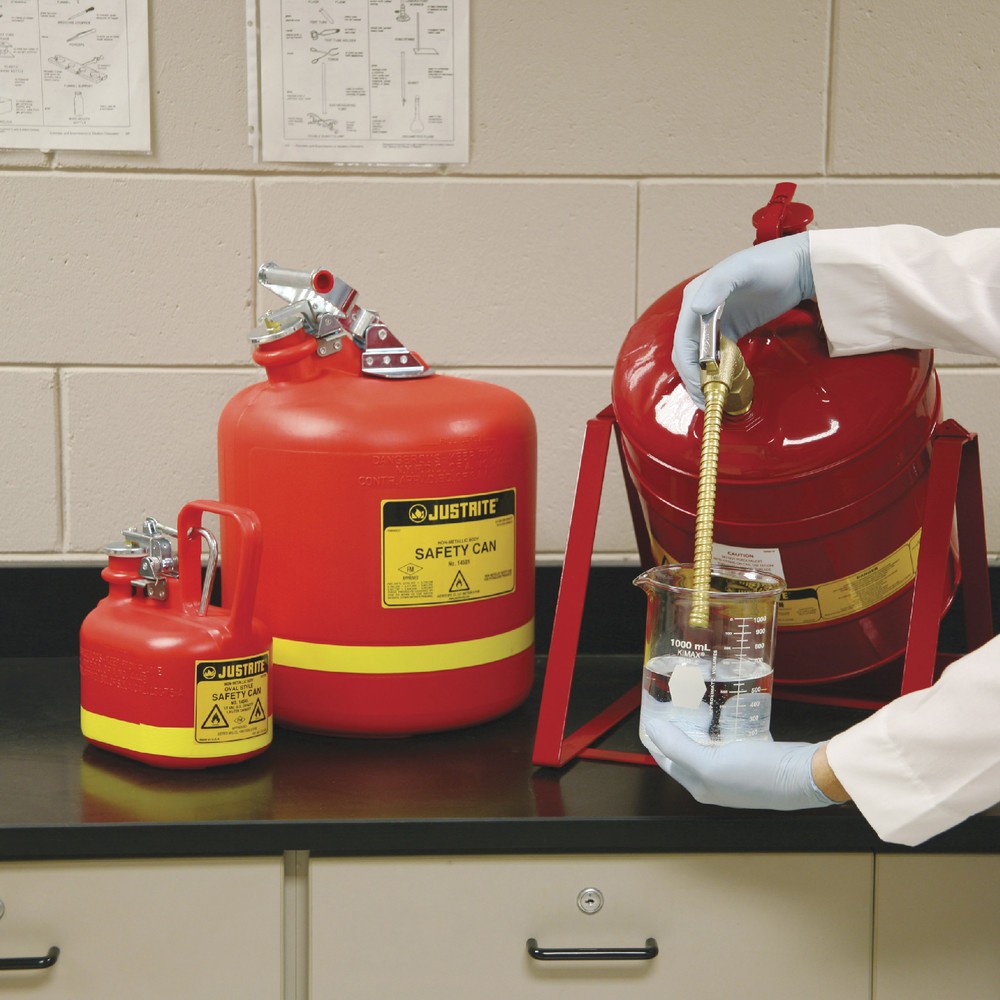 Numéro de l'image du produit 2: Récipient de sécurité Justrite en PEHD type I, rouge, 2 litres