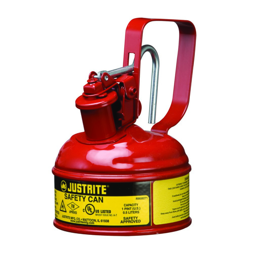 N° de l'image du produit 2 : Récipient de sécurité Justrite type I, poignée de déclenchement, jaune, 1 litre